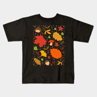 Fall leaves - foliage palette Kids T-Shirt